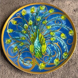Pottery Barn Peacock Plate